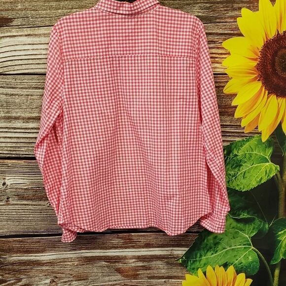 US Polo Assn long Sleeve pink/ white checked Shirt - Picture 5 of 5
